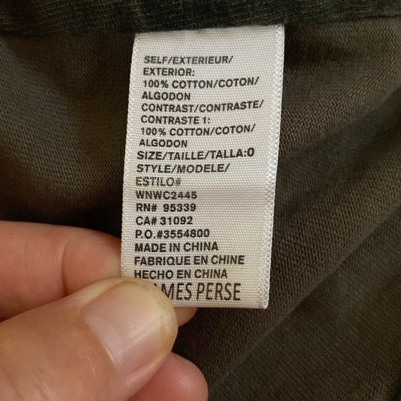 James Perse camouflage jacket with retractable hood size 0 - Picture 13 of 13